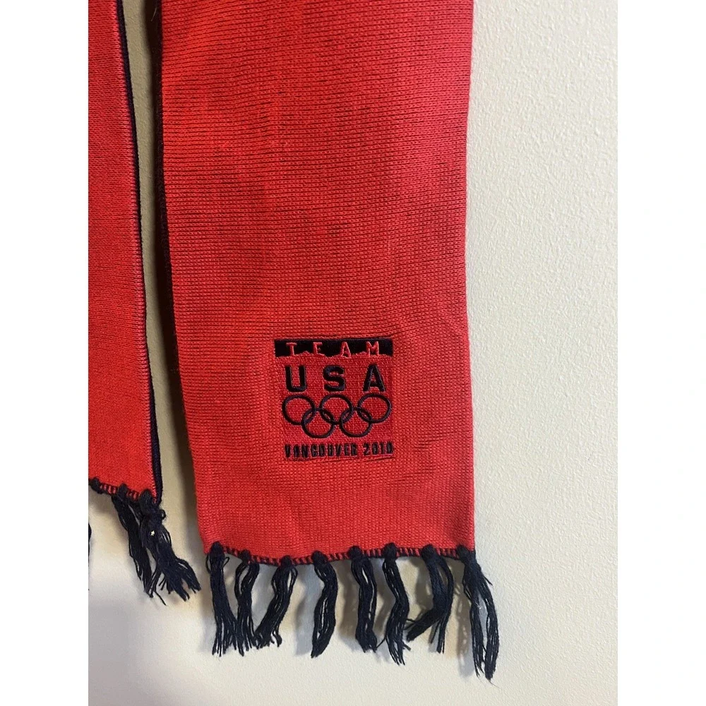 Nike US Soccer Scarf Navy & Red U.S. Olympic Team Vancouver‎ 2010 U.S.A
